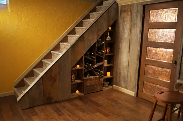 Wine Storage Under Stairs